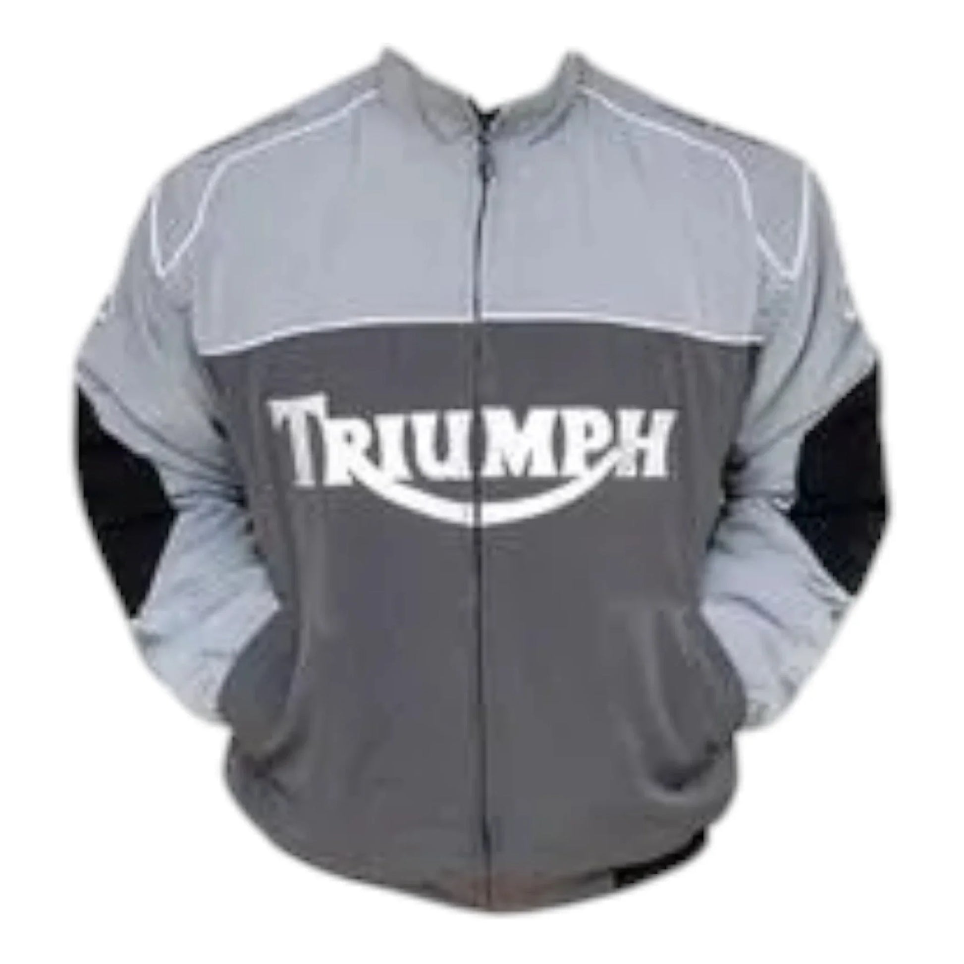 Triumph Motorcycle Jacket Gray - F1 Vintage Racewear