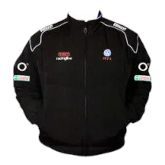 VW Volkswagen GTI Racing Jacket Black - F1 Vintage Racewear