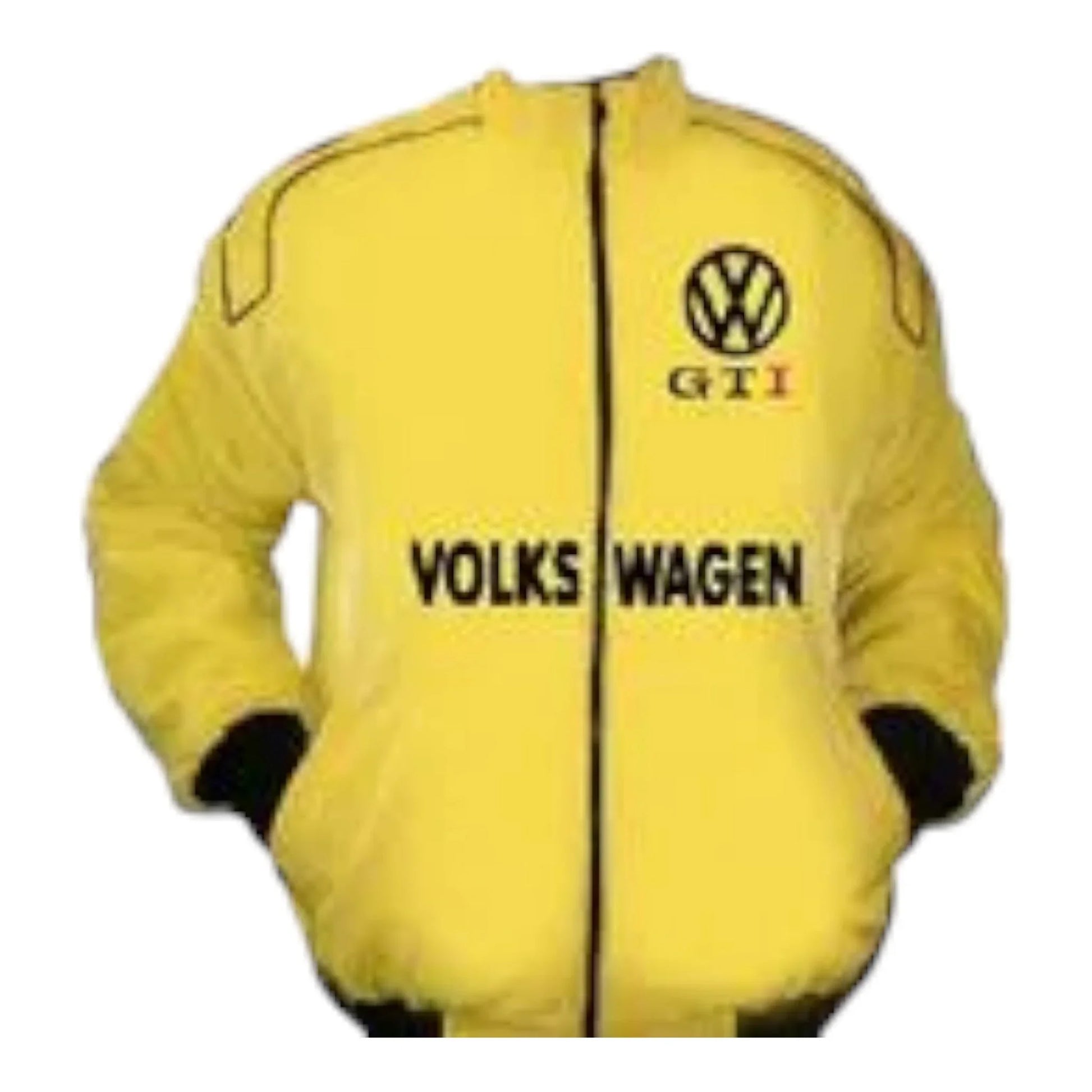 VW Volkswagen GTI Racing Jacket Yellow - F1 Vintage Racewear