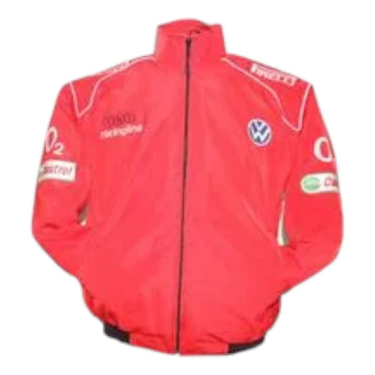 VW Volkswagen Racing Jacket Red - F1 Vintage Racewear