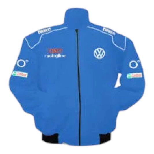 VW Volkswagen Racing Jacket Royal Blue - F1 Vintage Racewear