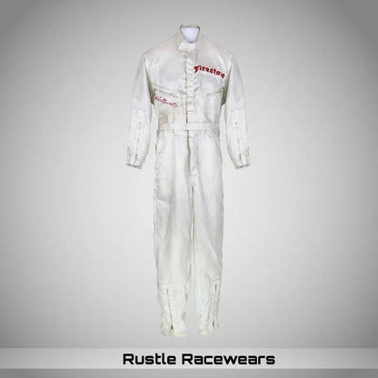 Vintage 1966 Jackie Stewart Mecom Racing Indy 500 Racing Suit - Collector's Item