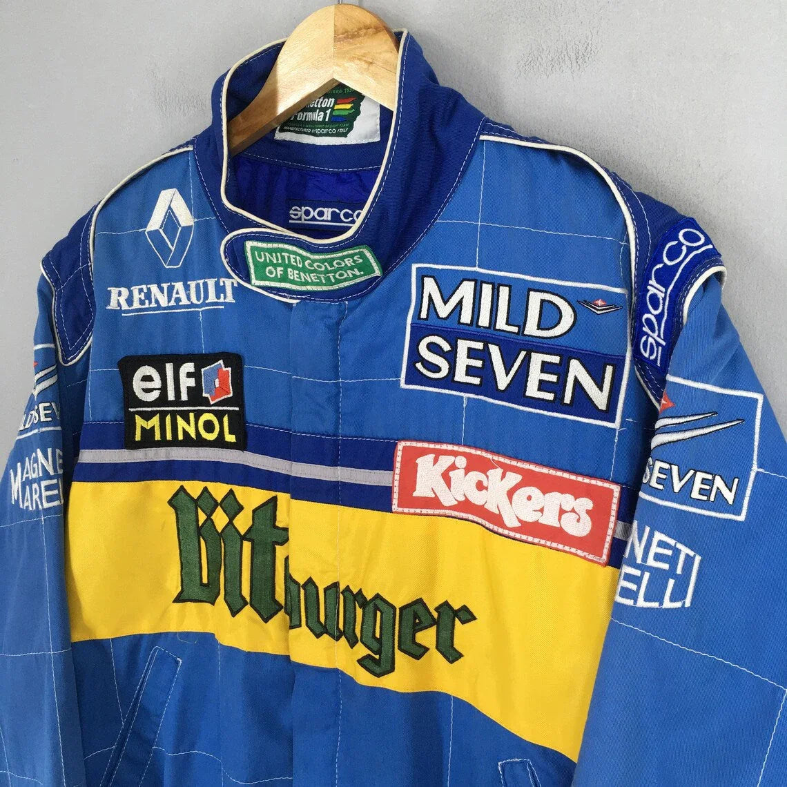 Vintage Benetton Bitburger Formula 1 Embroidery