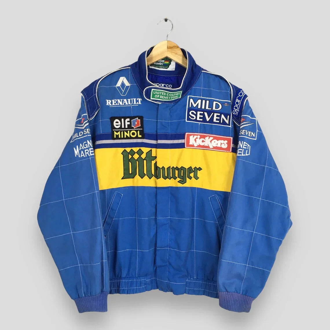 Vintage Benetton Bitburger Formula 1 Embroidery
