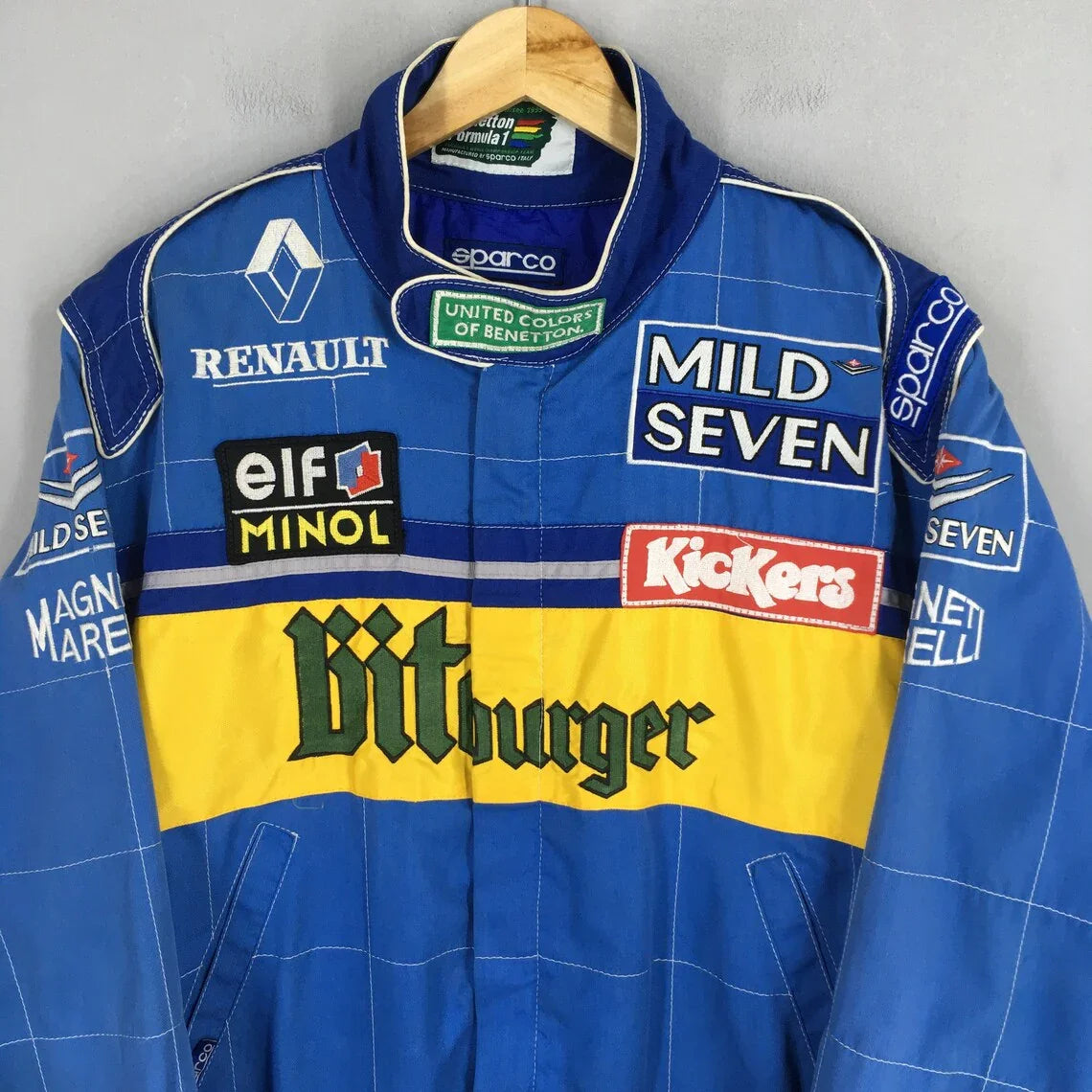 Vintage Benetton Bitburger Formula 1 Embroidery