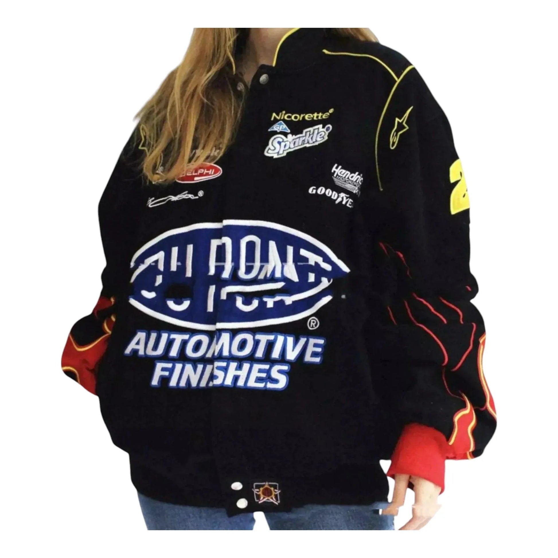 Vintage Dupont Windbreaker Printed Jacket