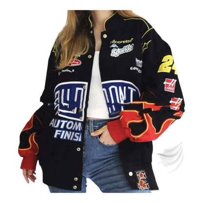 Vintage Dupont Windbreaker Printed Jacket