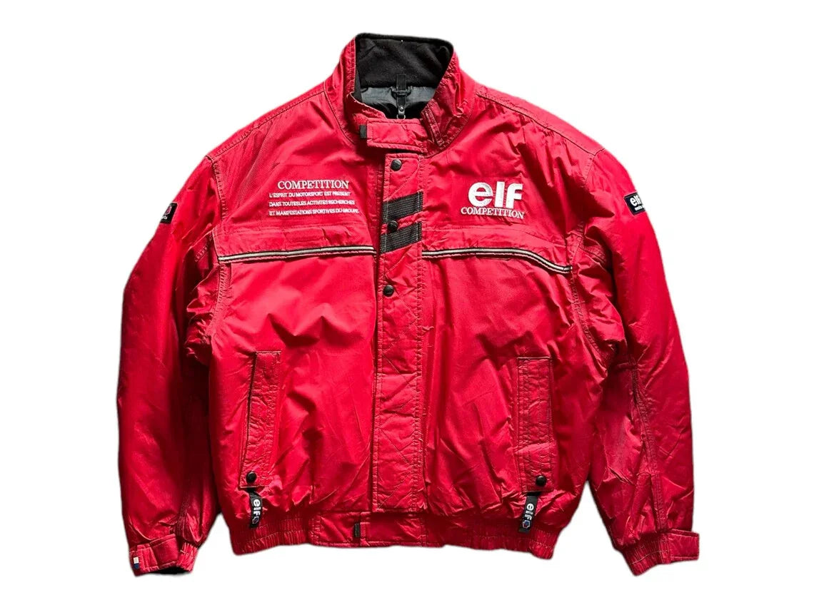 Vintage ELF Racing Motorcycle embroidery