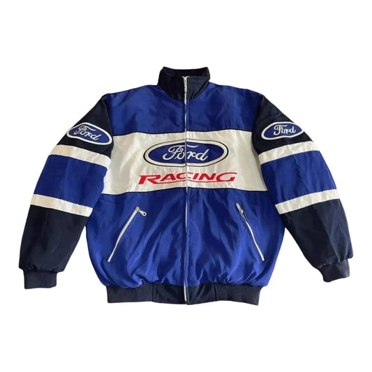 Vintage Ford F1 Racing Embroidered Bomber Jacket