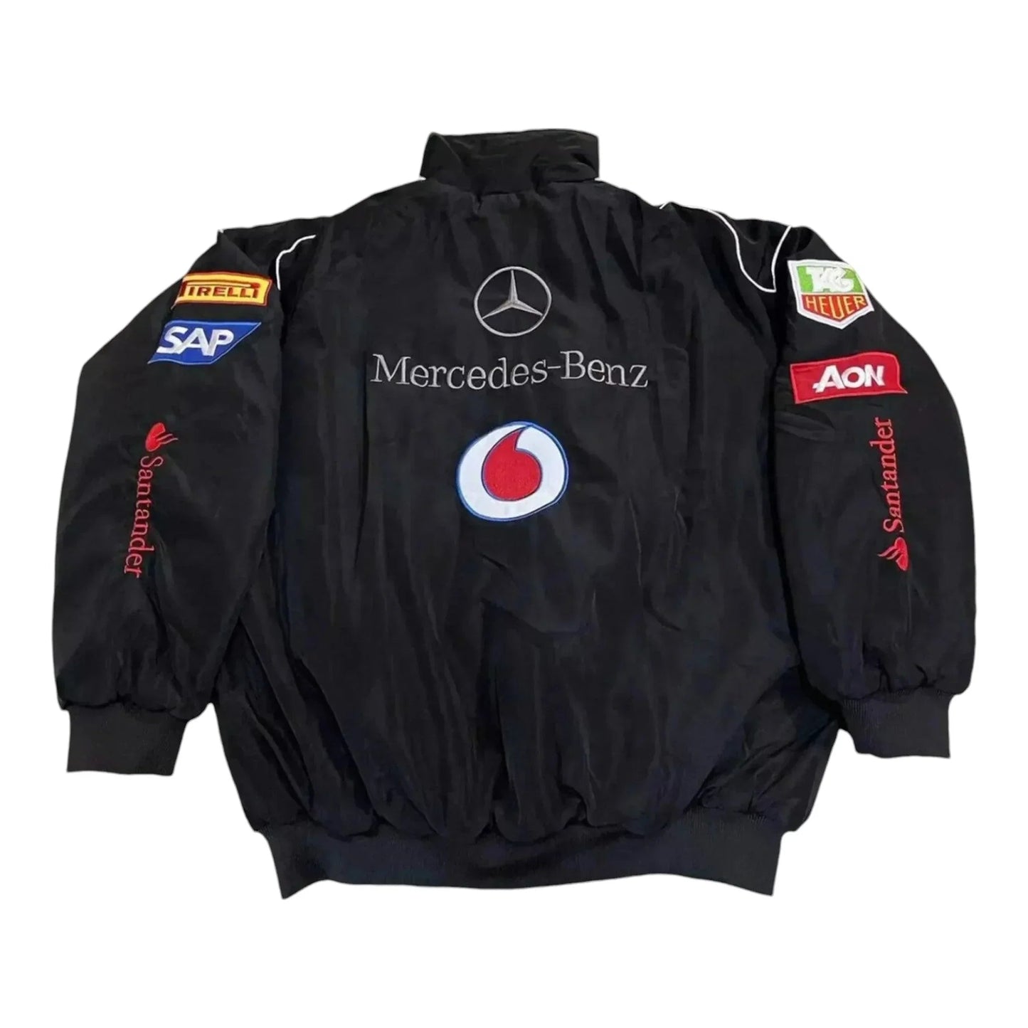 Vintage Mercedes-Benz F1 Embroidered Retro Racing Jacket