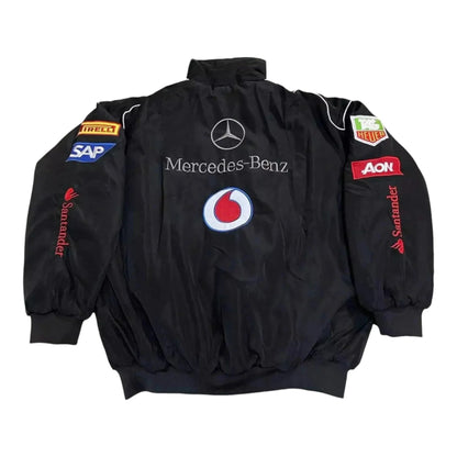 Vintage Mercedes-Benz F1 Embroidered Retro Racing Jacket