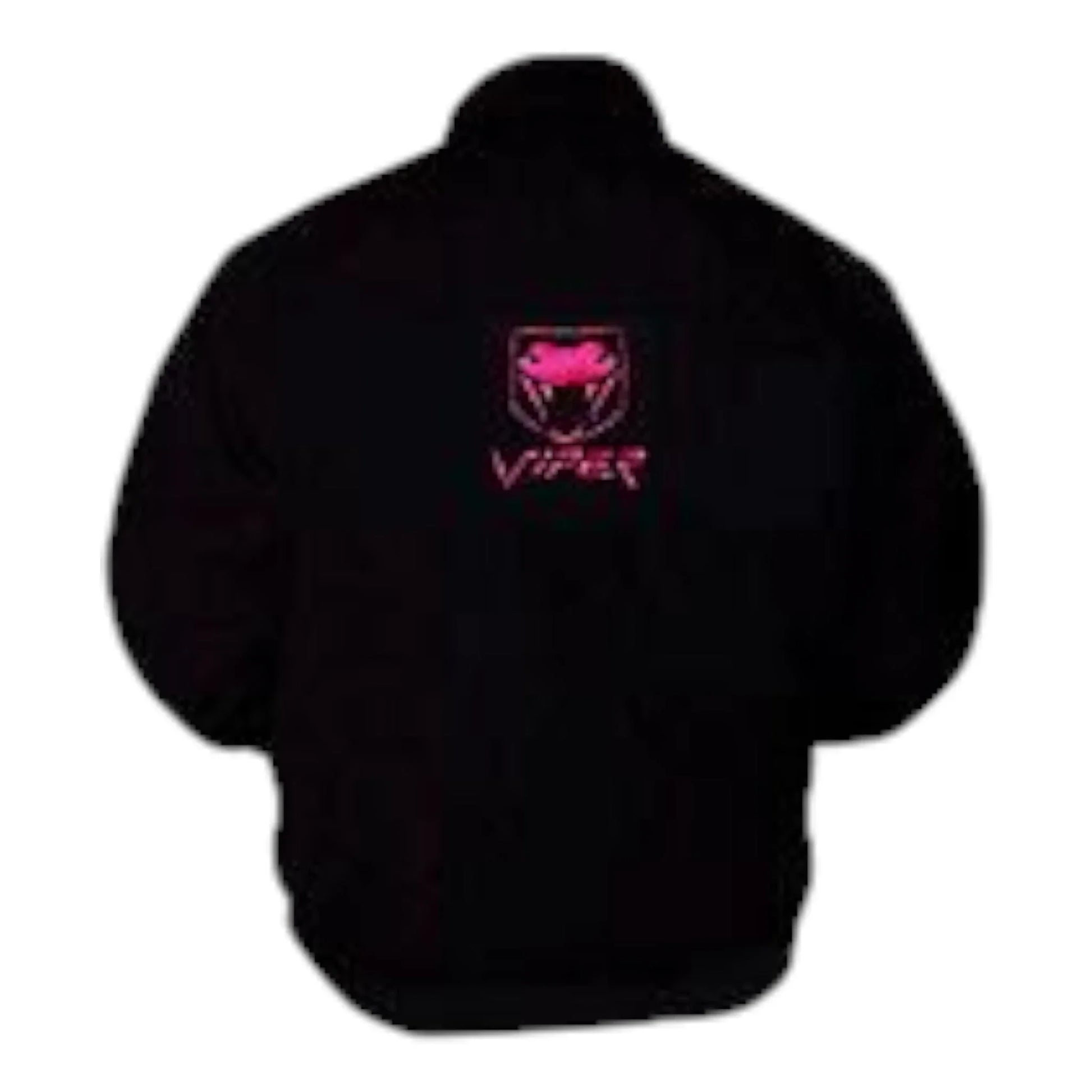 Viper Fangs Racing Jacket Black with Pink Embroidery - F1 Vintage Racewear