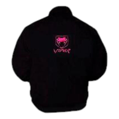 Viper Fangs Racing Jacket Black with Pink Embroidery