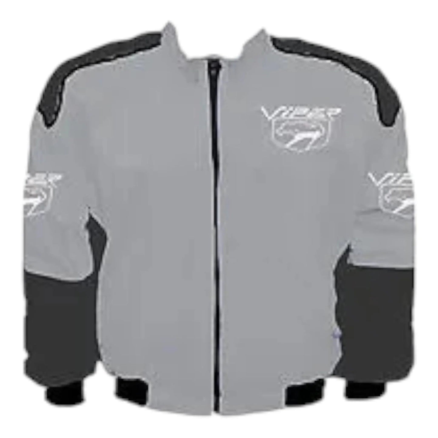 Viper Fangs Racing Jacket Light Gray and Dark Gray