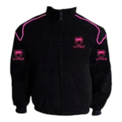 Viper Racing Jacket with Pink Piping
