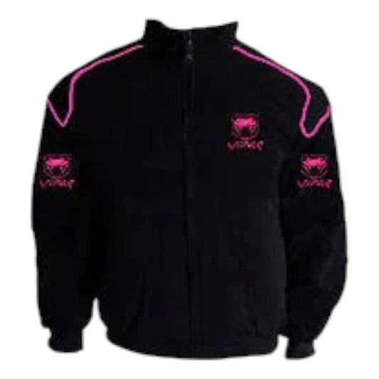 Viper Racing Jacket with Pink Piping