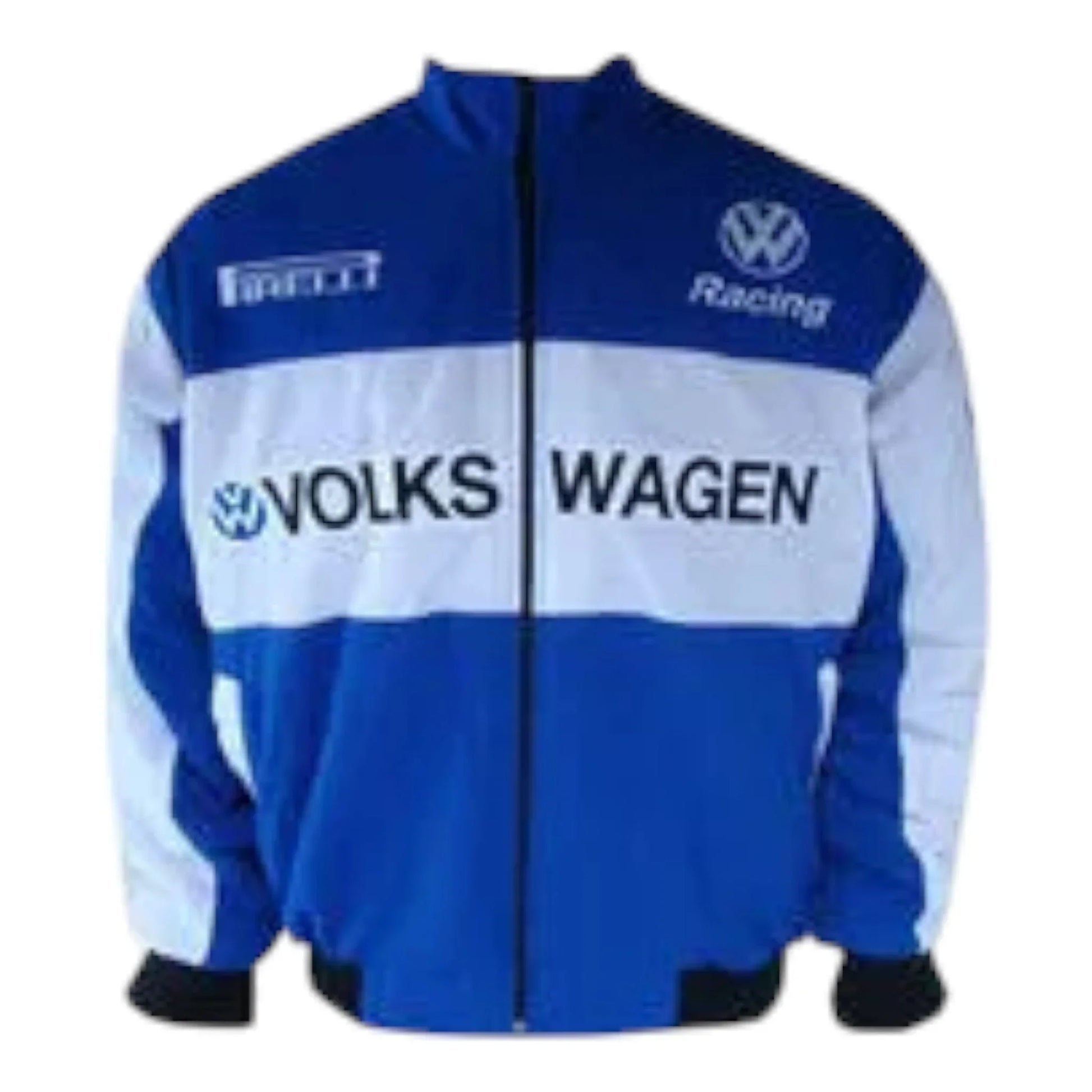 VW Volkswagen Racing Jacket Blue and White - F1 Vintage Racewear