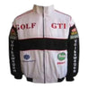 VW Volkswagen Golf GTI Racing Jacket White and Black - Vintage F1 Racewear