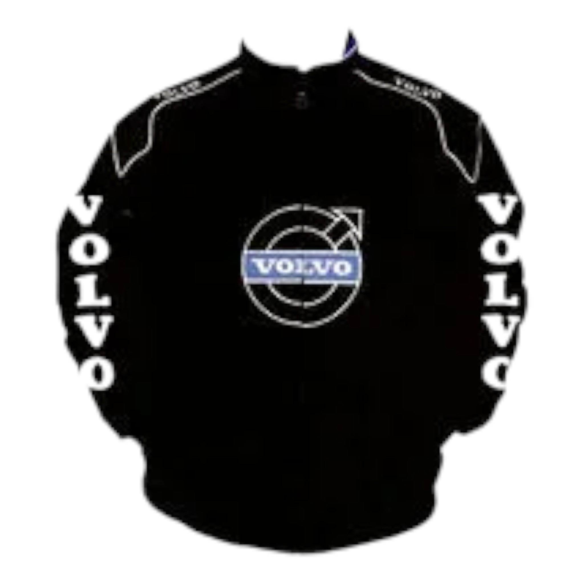 Volvo Racing Jacket Black with Blue Embroidery - Vintage F1 Racewear