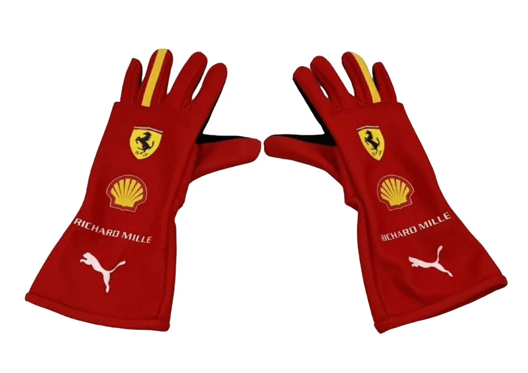 2024 Charles Leclerc Scuderia Ferrari F1 Gloves - F1 Vintage Racewear