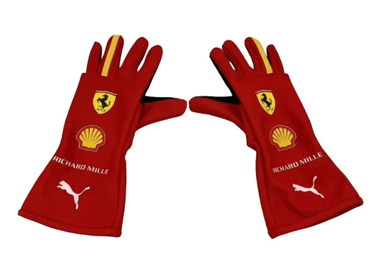 2024 Charles Leclerc Scuderia Ferrari F1 Gloves - F1 Vintage Racewear