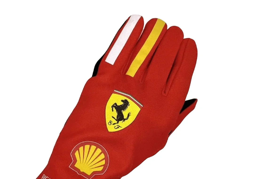 2024 Charles Leclerc Scuderia Ferrari F1 Gloves - F1 Vintage Racewear