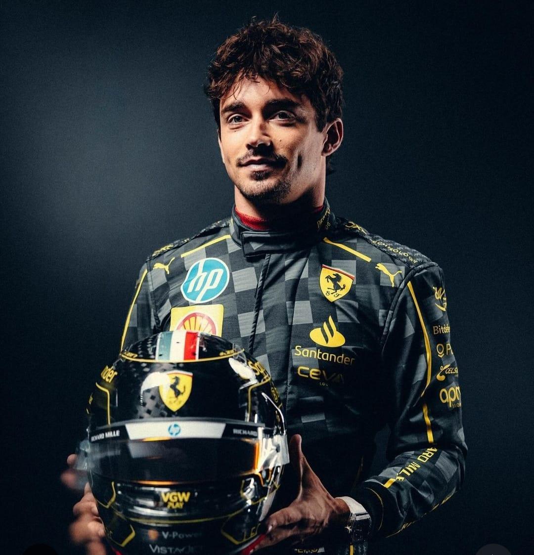2024 Charles Leclerc HP Italian Grand Prix F1 Race Suit - F1 Vintage Racewear