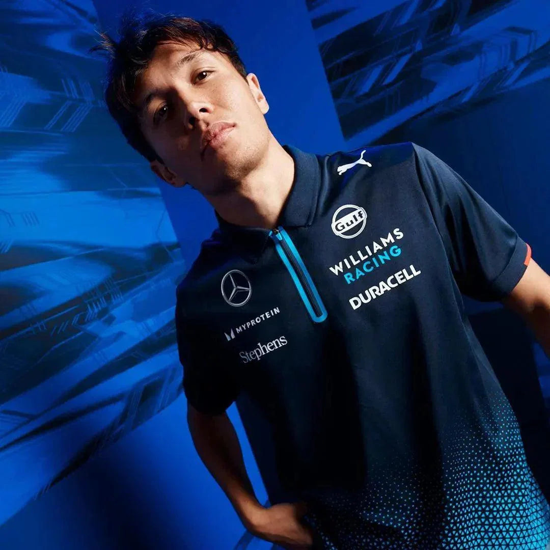 Williams Racing Mens Team Polo Navy