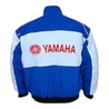 Yamaha Motorcycle Jacket Blue and White - Vintage F1 Racewear