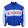 Yamaha Motorcycle Jacket Blue and White - Vintage F1 Racewear