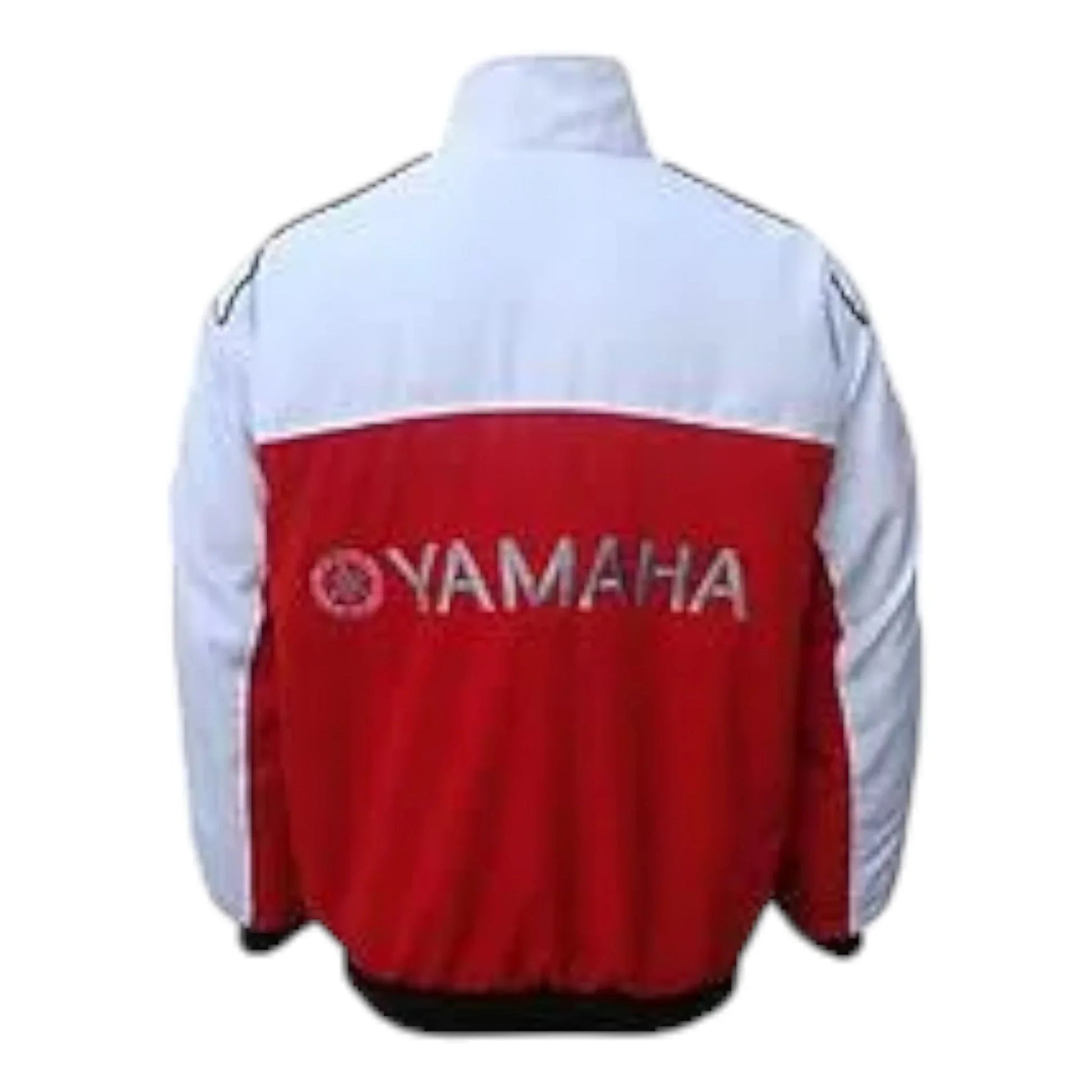 Yamaha Motorcycle Jacket White and Red - F1 Vintage Racewear