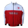 Yamaha Motorcycle Jacket White and Red - Vintage F1 Racewear