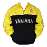 Yamaha R1 Motorcycle Jacket Black and Yellow - Vintage F1 Racewear