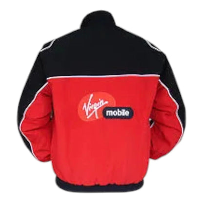 Yamaha R1 Motorcycle Jacket Red and Black - F1 Vintage Racewear