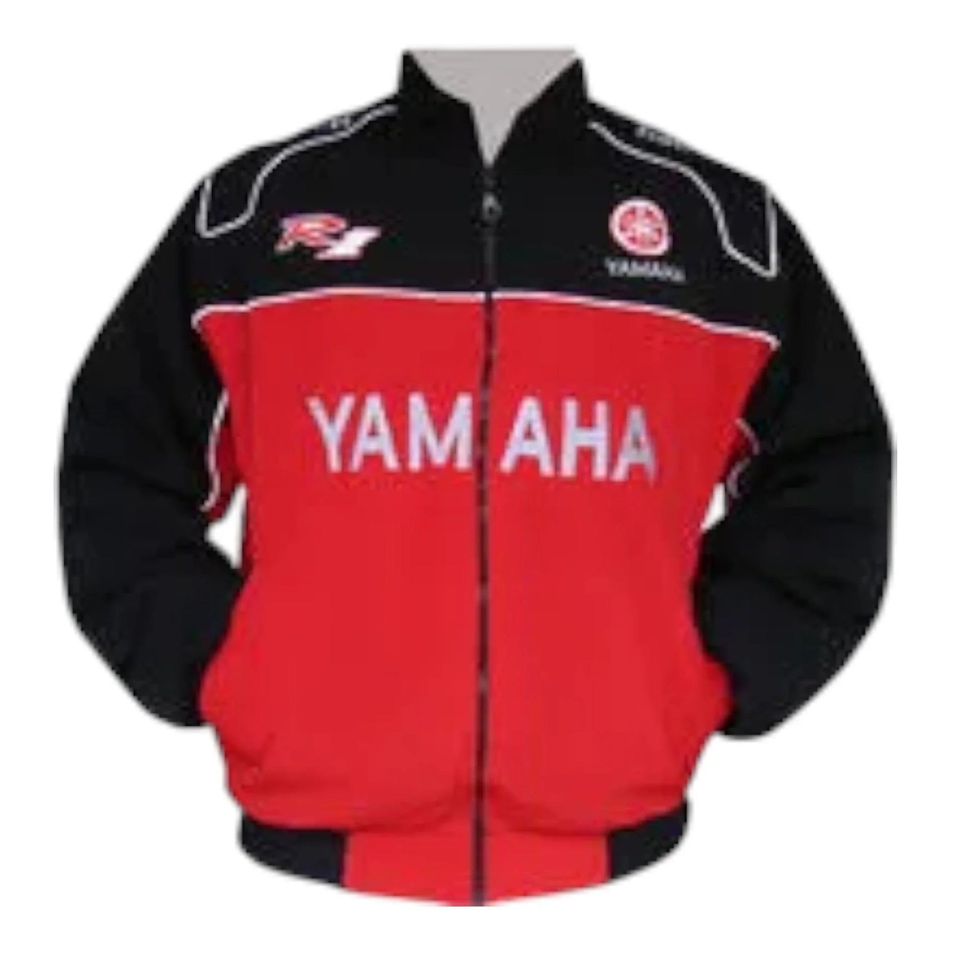 Yamaha R1 Motorcycle Jacket Red and Black - F1 Vintage Racewear