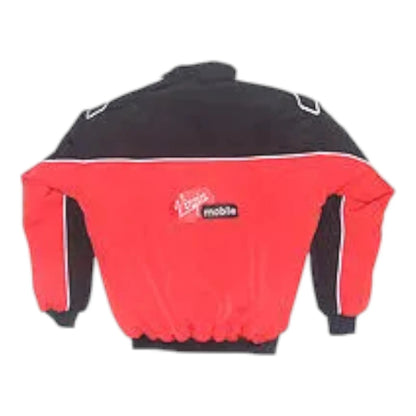 Yamaha R6 Virgin Motorcycle Jacket Red and Black - F1 Vintage Racewear