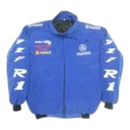 Yamaha YLF R1 Motorcycle Jacket Royal Blue - F1 Vintage Racewear