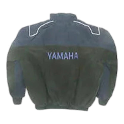 Yamaha Motorcycle Jacket Dark Blue and Black - F1 Vintage Racewear