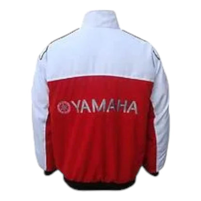Yamaha Motorcycle Jacket White and Red