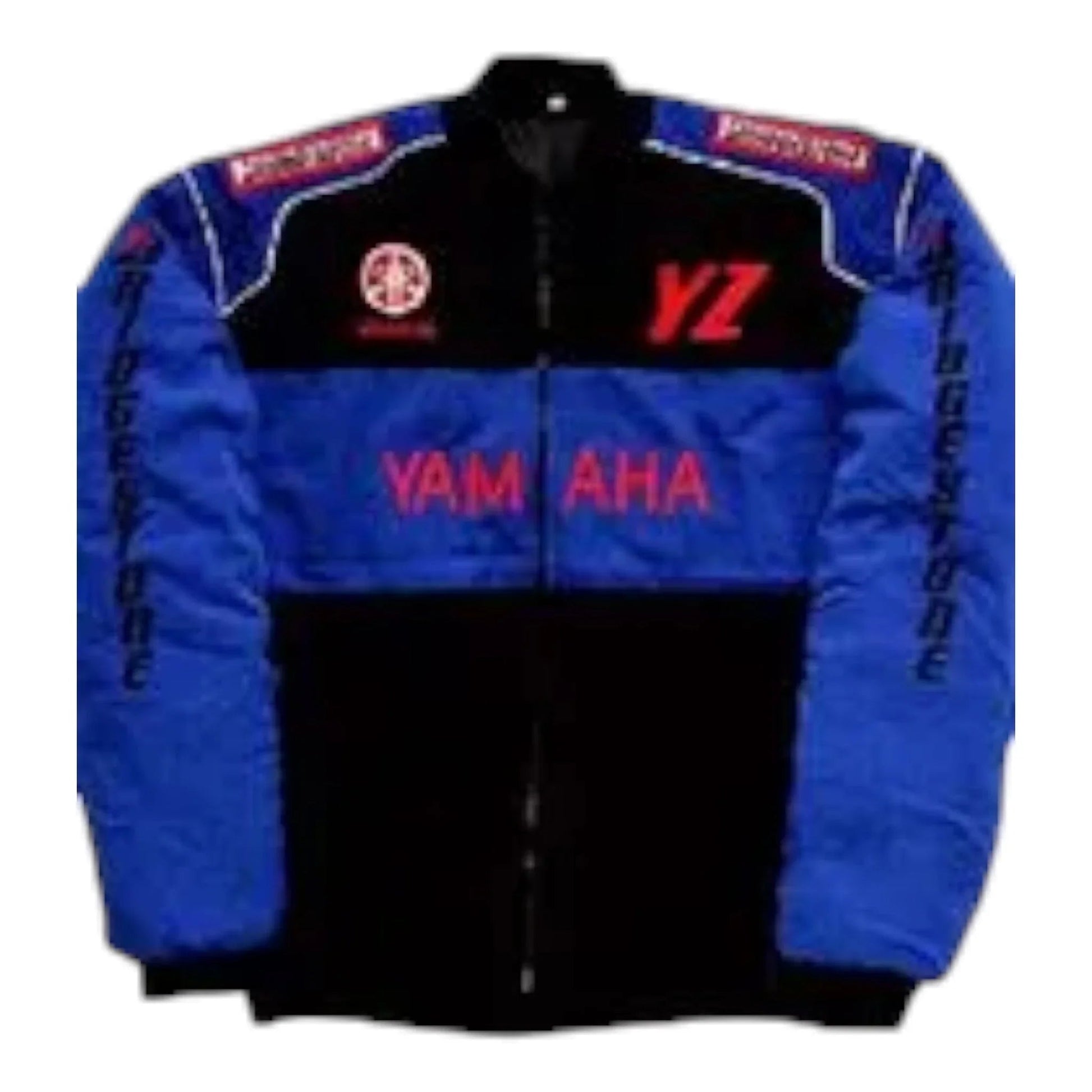 Yamaha YZ Motorcycle Jacket Black and Blue