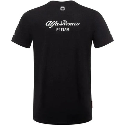 Alfa Romeo Racing F1 2023 Kids Team T-Shirt- Black - F1 Vintage Racewear