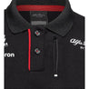 Alfa Romeo Racing F1 2023 Kids Team Polo Shirt- Black - Vintage F1 Racewear