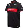 Alfa Romeo Racing F1 2023 Men's Team Polo Shirt - Black - Vintage F1 Racewear