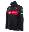 Alfa Romeo Racing F1 2023 Men's Team Softshell Jacket - Black - Vintage F1 Racewear