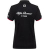Alfa Romeo Racing F1 2023 Women's Team Polo Shirt - Black - Vintage F1 Racewear