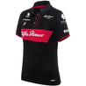 Alfa Romeo Racing F1 2023 Women's Team Polo Shirt - Black - Vintage F1 Racewear