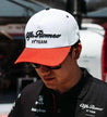 Alfa Romeo Racing F1 Limited Edition Team Baseball Hat - White/Black - Vintage F1 Racewear