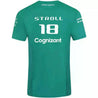 Aston Martin Cognizant F1 2022 Men's Lance Stroll Driver T-Shirt- Green - Vintage F1 Racewear