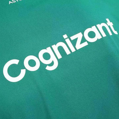 Aston Martin Cognizant F1 2022 Men's Lance Stroll Driver T-Shirt- Green - F1 Vintage Racewear