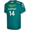 Aston Martin Cognizant F1 2023 Kids Fernando Alonso Team T-Shirt-Youth Green - Vintage F1 Racewear